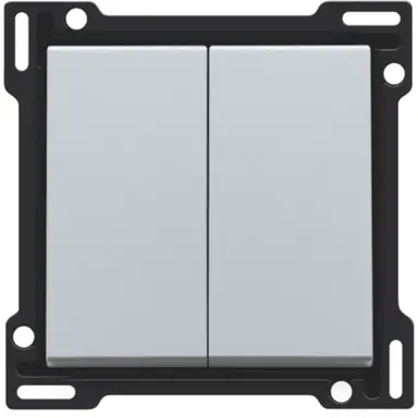 Niko 121-61505 schakelwip 2-voudig sterling coated