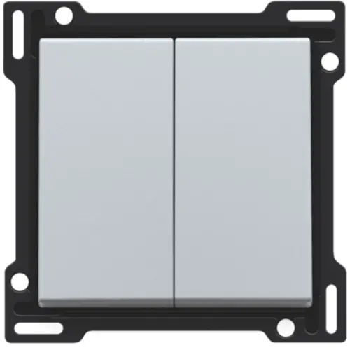 Niko 121-61505 schakelwip 2-voudig sterling coated