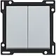Niko 121-61505 schakelwip 2-voudig sterling coated