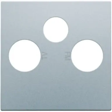 Niko 121-69551 centraalplaat coax/sat sterling coated