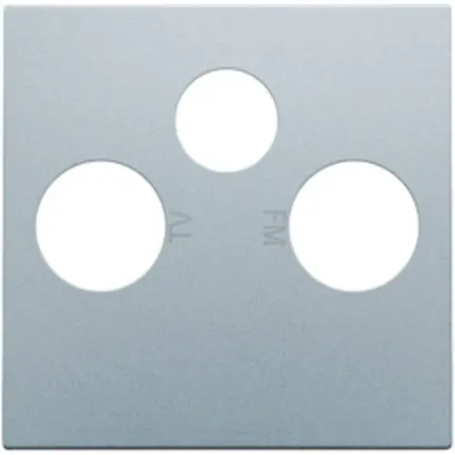 Niko 121-69551 centraalplaat coax/sat sterling coated