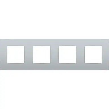 Niko 121-76400 afdekraam 4-voudig Intense sterling oud model OP=OP