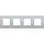 Niko 121-76400 afdekraam 4-voudig Intense sterling oud model OP=OP