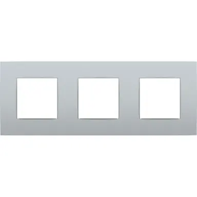 Niko 121-76700 afdekraam 3-voudig Intense sterling oud model OP=OP