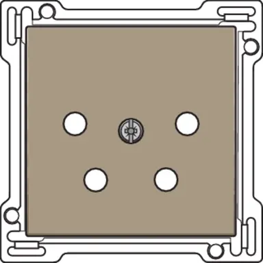 Niko 123-69010 centraalplaat telefoon 4-polig bronze coated