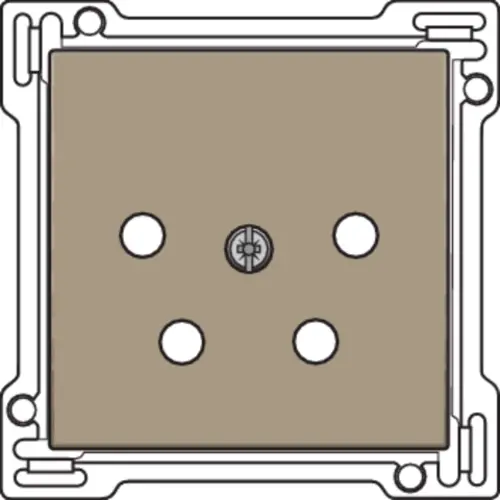 Niko 123-69010 centraalplaat telefoon 4-polig bronze coated