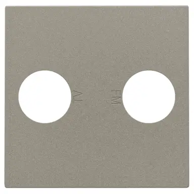 Niko 123-69702 centraalplaat antenne coax bronze coated
