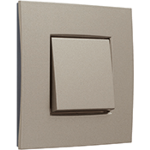 Niko 123-76100 afdekraam 1-voudig Intense bronze oud model OP=OP