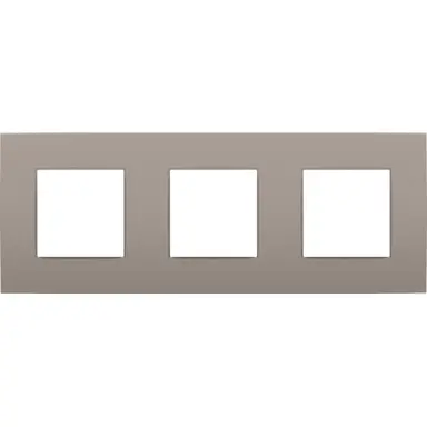 Niko 123-76700 afdekraam 3-voudig Intense bronze oud model OP=OP