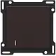 Niko 124-60005 schakelwip enkelvoudig met lens dark brown coated