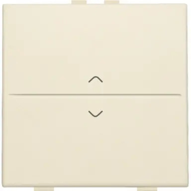 Niko 100-00004 enkelvoudige toets met pijlsymbolen voor draadloze schakelaar met twee toetsen cream
