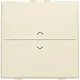 Niko 100-00004 enkelvoudige toets met pijlsymbolen voor draadloze schakelaar met twee toetsen cream