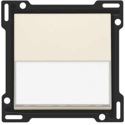 Niko 100-60905 schakelwip enkelvoudig met tekstveld cream
