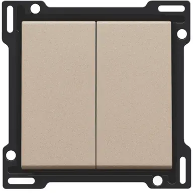 Niko 157-61505 schakelwip 2-voudig champagne coated