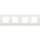 Niko 120-76400 afdekraam 4-voudig Intense white