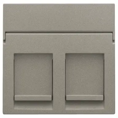 Niko 123-65200 centraalplaat 2-voudig tbv RJ draagring bronze coated