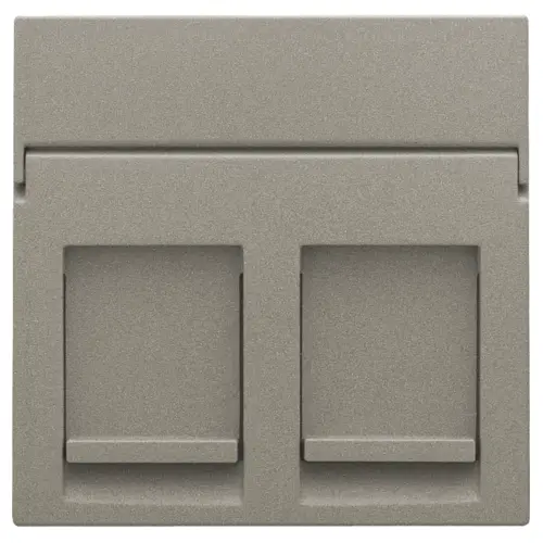 Niko 123-65200 centraalplaat 2-voudig tbv RJ draagring bronze coated