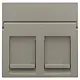 Niko 123-65200 centraalplaat 2-voudig tbv RJ draagring bronze coated