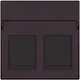 Niko 124-65200 centraalplaat 2-voudig vlak tbv RJ draagring dark brown coated