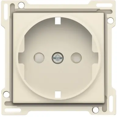 Niko 100-66901 afdekplaat voor wandcontactdoos randaarde kindveilig cream