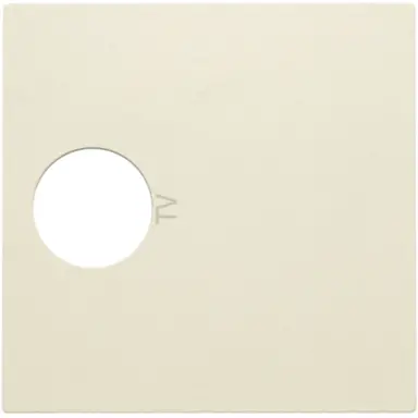 Niko 100-69101 centraalplaat 1-voudig coax cream