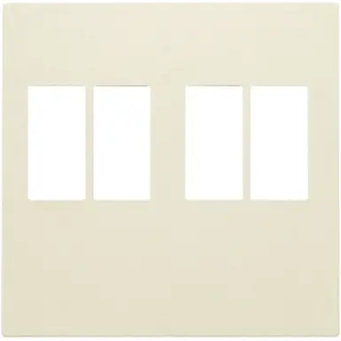 Niko 100-69701 centraalplaat 2-voudig voor stereo luidspreker aansluitdoos cream