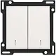 Niko 101-61507 schakelwip 2-voudig met controlevenster white