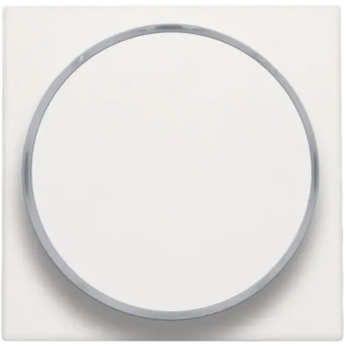 Niko 101-64006 centraalplaat met doorschijnende ring voor drukknop white