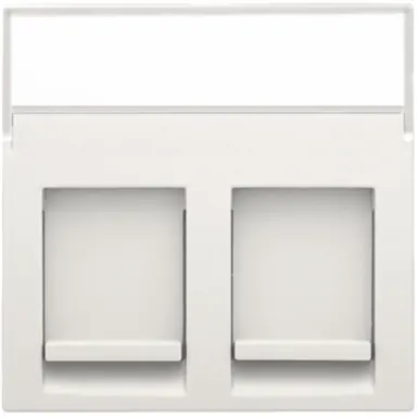 Niko 101-65600 cpl data 2x rj wt textveld