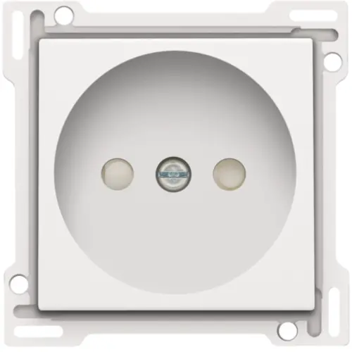 Niko 101-66501 afdekplaat voor wandcontactdoos zonder randaarde white