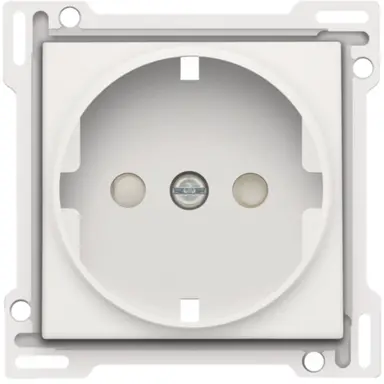 Niko 101-66901 afdekplaat voor wandcontactdoos randaarde kindveilig white