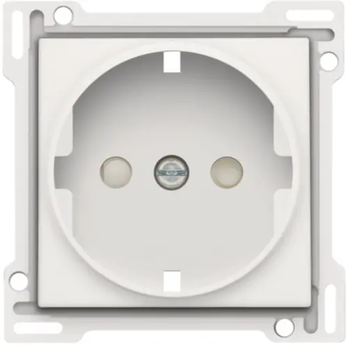 Niko 101-66901 afdekplaat voor wandcontactdoos randaarde kindveilig white