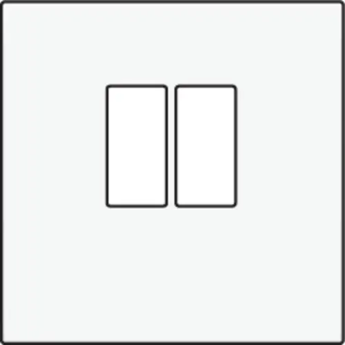 Niko 101-69801 centraalplaat 1-voudig voor mono luidspreker aansluitdoos white