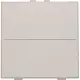 Niko 102-00001 enkelvoudige toets voor draadloze schakelaar met twee toetsen light grey