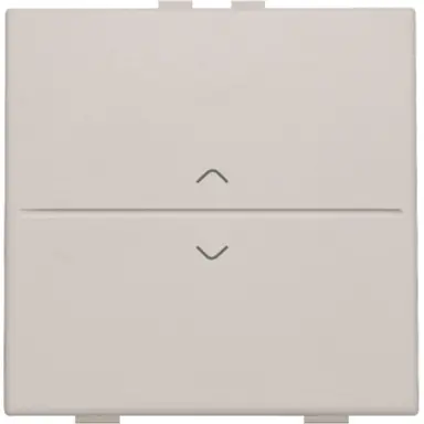 Niko 102-00004 enkelvoudige toets met pijlsymbolen voor draadloze schakelaar met twee toetsen light grey