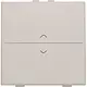 Niko 102-00004 enkelvoudige toets met pijlsymbolen voor draadloze schakelaar met twee toetsen light grey