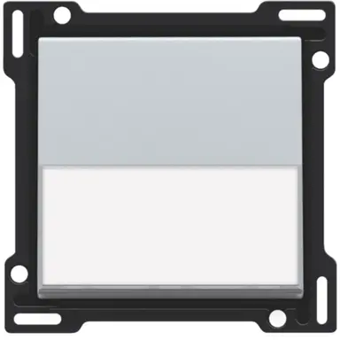 Niko 121-60905 schakelwip enkelvoudig met tekstveld sterling coated