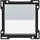 Niko 121-60905 schakelwip enkelvoudig met tekstveld sterling coated