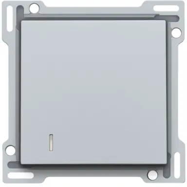 Niko 121-61901 afwerkingsset voor hotelkaartschakelaar sterling coated