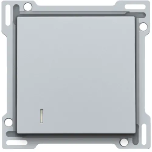 Niko 121-61901 afwerkingsset voor hotelkaartschakelaar sterling coated