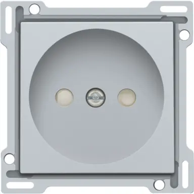 Niko 121-66501 afdekplaat voor wandcontactdoos zonder randaarde sterling coated