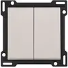 Niko 102-61505 schakelwip 2-voudig light grey