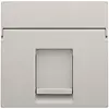 Niko 102-65100 centraalplaat 1-voudig tbv RJ draagring light grey