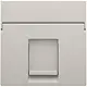 Niko 102-65100 centraalplaat 1-voudig tbv RJ draagring light grey