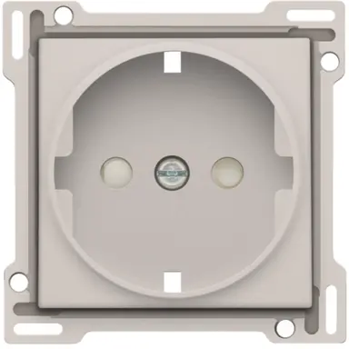 Niko 102-66901 afdekplaat voor wandcontactdoos randaarde kindveilig light grey