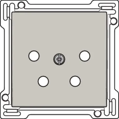 Niko 102-69010 centraalplaat telefoon 4-polig light grey