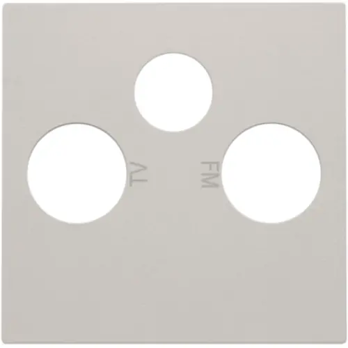 Niko 102-69551 centraalplaat coax/sat light grey