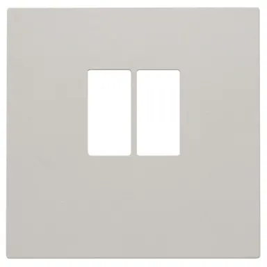 Niko 102-69801 centraalplaat 1-voudig voor mono luidspreker aansluitdoos light grey