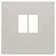 Niko 102-69801 centraalplaat 1-voudig voor mono luidspreker aansluitdoos light grey