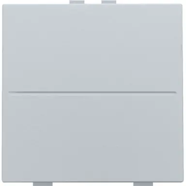 Niko 121-00001 enkelvoudige toets voor draadloze schakelaar met twee toetsen sterling coated